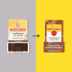 Conditioning Coffee Grounds Lip Scrub