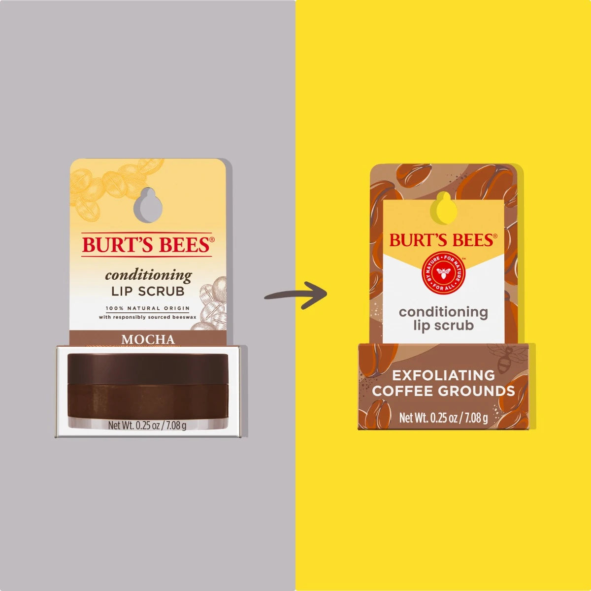 Conditioning Coffee Grounds Lip Scrub